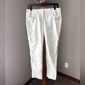 White Hour Black Market White Cargo Pants